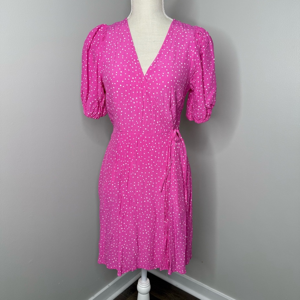 A New Day Pink Dotted Mini Dress